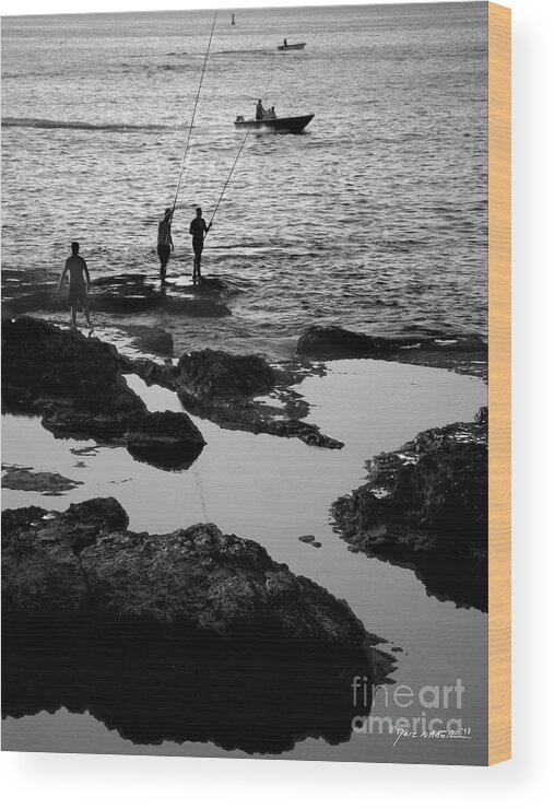 Beirut Wood Print featuring the photograph Late Afternoon On The Corniche, Beirut by Marc Nader