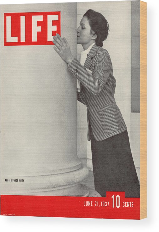 Cover Wood Print featuring the photograph LIFE Cover: June 21, 1937 by Alfred Eisenstaedt