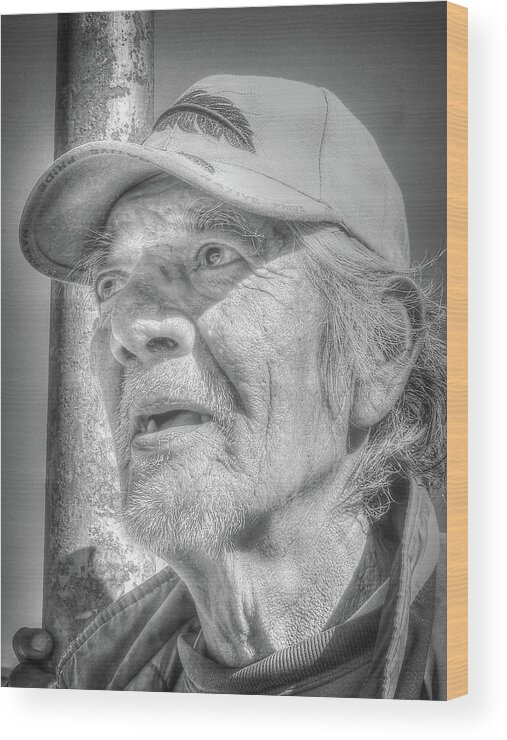 Homeless Wood Print featuring the photograph Nativer Pride II by Al Griffin