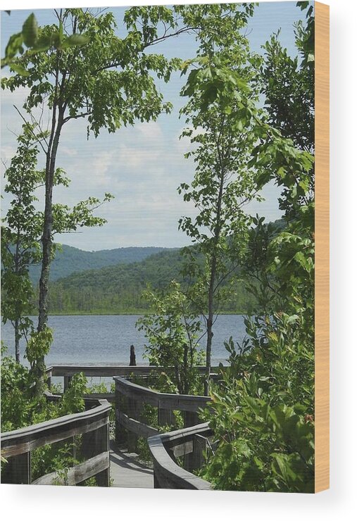 Path Wood Print featuring the photograph Path To Peace by Kathy Ozzard Chism