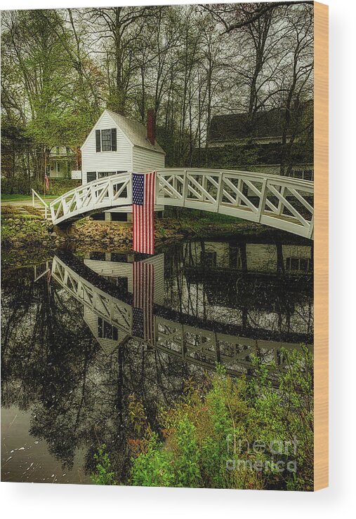 Bridge Wood Print featuring the photograph Remembering by Susan Garver