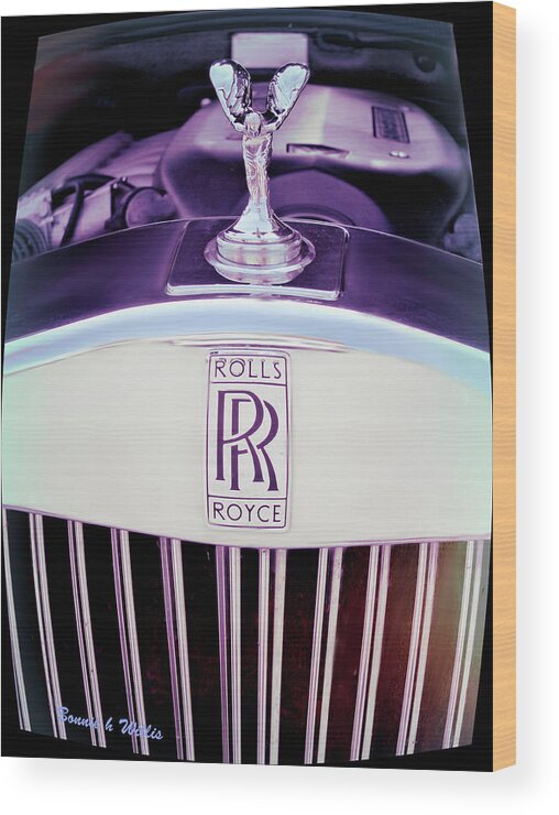 Car Wood Print featuring the photograph Rolls Royce Automobile by Bonnie Willis