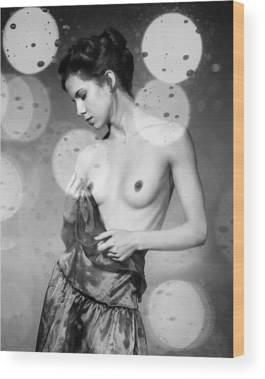 Fine Art Nude Wood Print featuring the photograph Shades Of Light I by Miriana