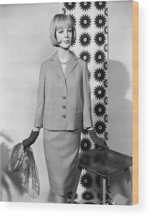 Fashion Model Wood Print featuring the photograph Smart Bob by Chaloner Woods