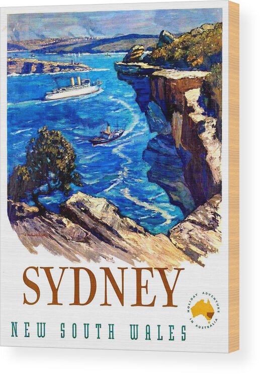 Sydney Wood Print featuring the digital art Sydney by Long Shot