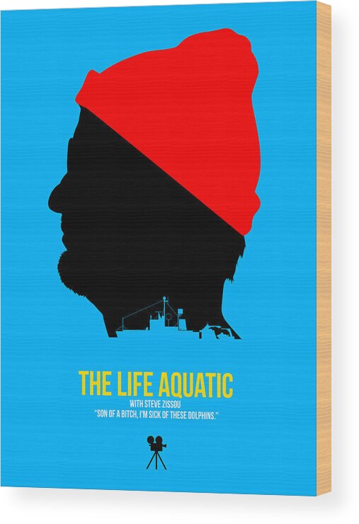 The Life Aquatic Wood Print featuring the digital art The Life Aquatic by Naxart Studio