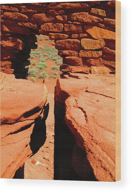 Arizona Wood Print featuring the photograph The View by Ilia -