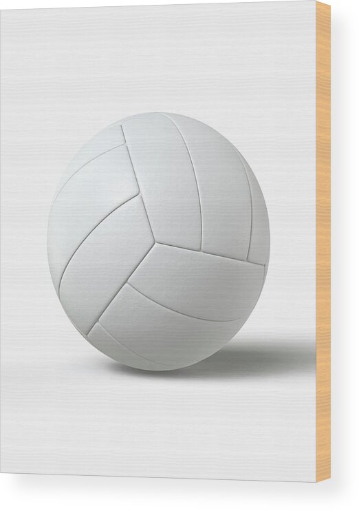 Simplicity Wood Print featuring the photograph Volleyball by Burazin