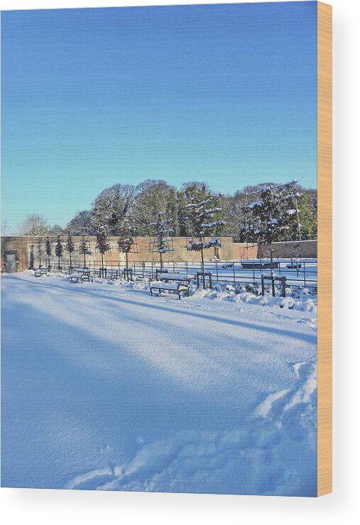 Chorley Wood Print featuring the photograph Walled Garden Winter Landscape by Lachlan Main