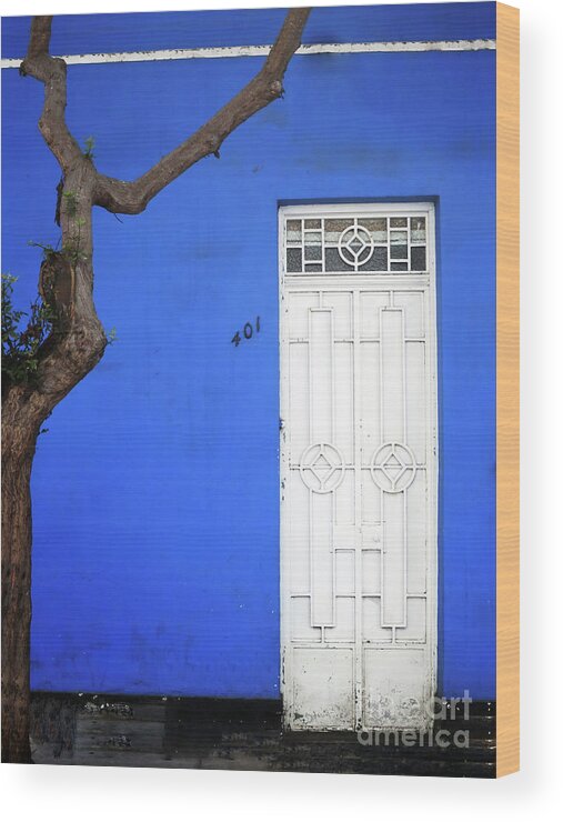 Door Wood Print featuring the photograph When a Tree Comes Knocking by Rick Locke - Out of the Corner of My Eye