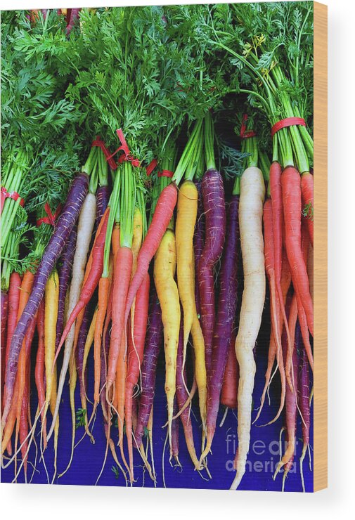 Carrot Wood Print featuring the photograph Carrots by Doc Braham