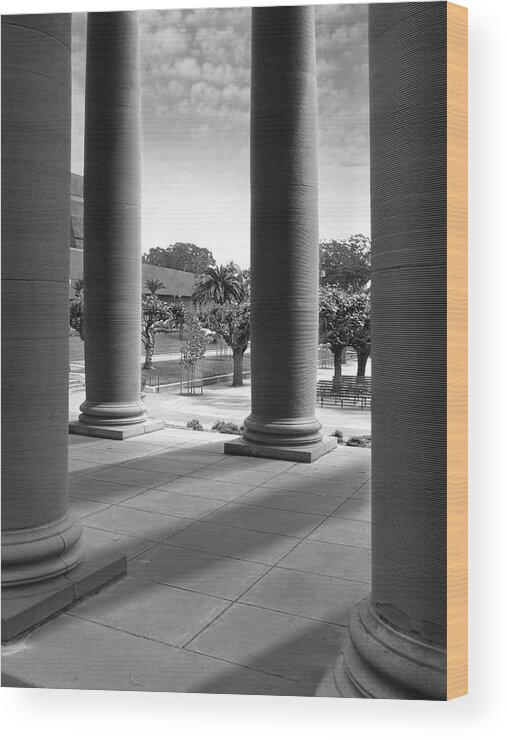 Columns Wood Print featuring the photograph Columns 6 by Mike McGlothlen