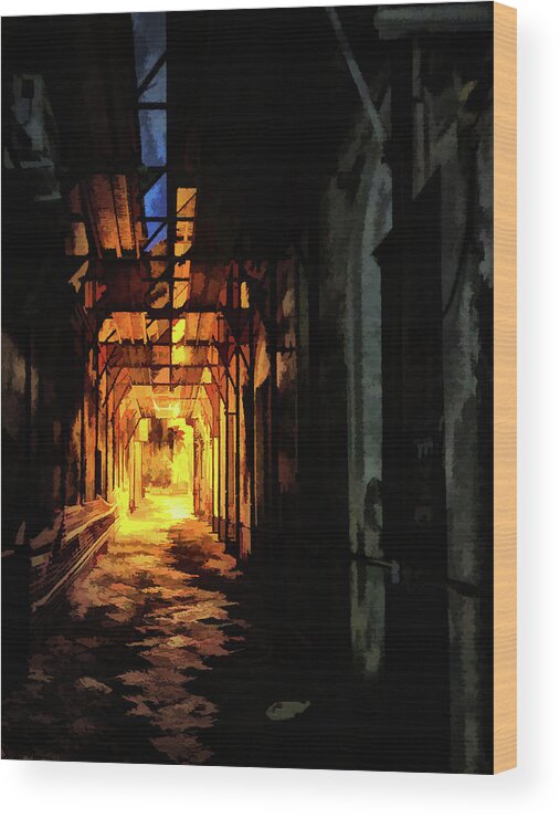 2019 Wood Print featuring the photograph Dante's Alley by Monroe Payne