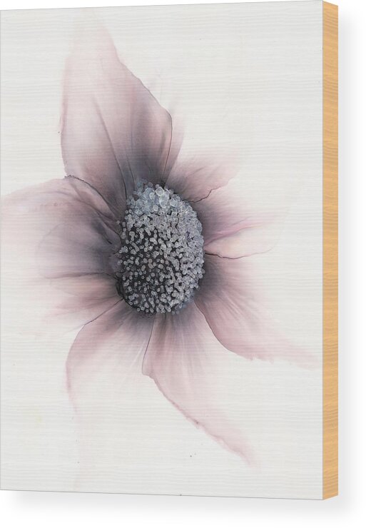 Floral Wood Print featuring the painting Fade Into Light by Kimberly Deene Langlois