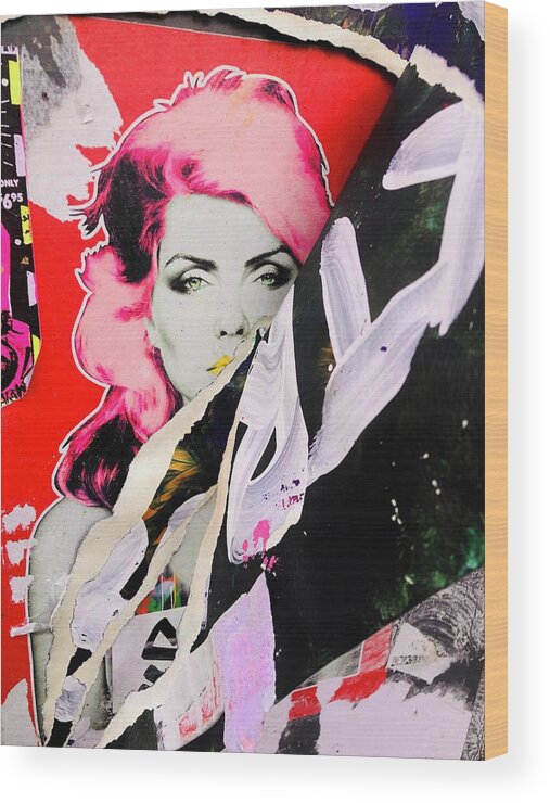 “femme Fatale” Wood Print featuring the photograph Femme Fatale on New York walls by Funkpix Photo Hunter