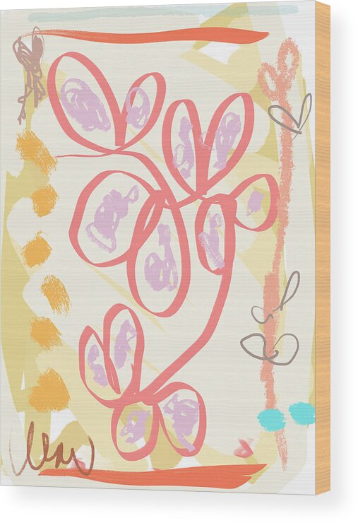 Flower Wood Print featuring the digital art Flower by Ashley Rice