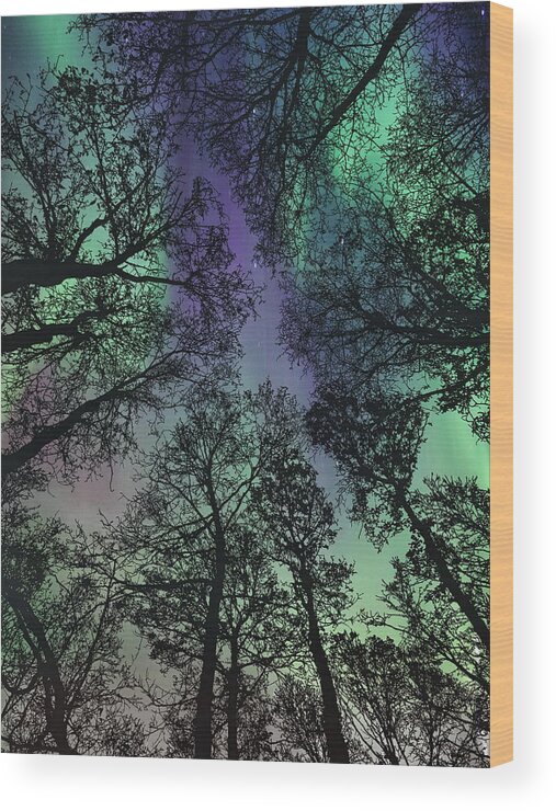 Aurora Borealis Wood Print featuring the photograph Glorious Skies by Andrea Kollo