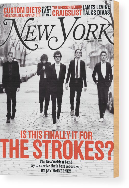 Music Wood Print featuring the photograph Is This Finally It For The Strokes? by Roger Deckker