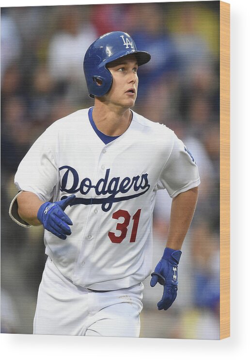 Three Quarter Length Wood Print featuring the photograph Joc Pederson by Harry How