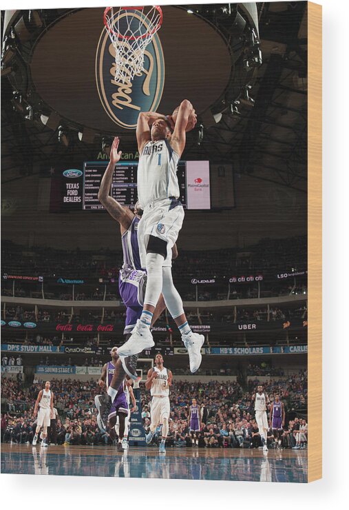 Nba Pro Basketball Wood Print featuring the photograph Justin Anderson by Glenn James