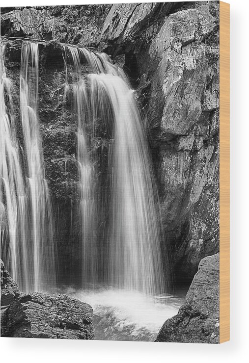 Cascading Wood Print featuring the photograph Kilgore Falls I by Charles Floyd