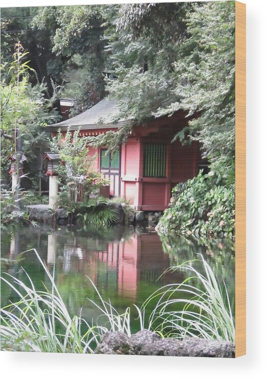 Japan Wood Print featuring the photograph Meditation Garden by World Reflections By Sharon