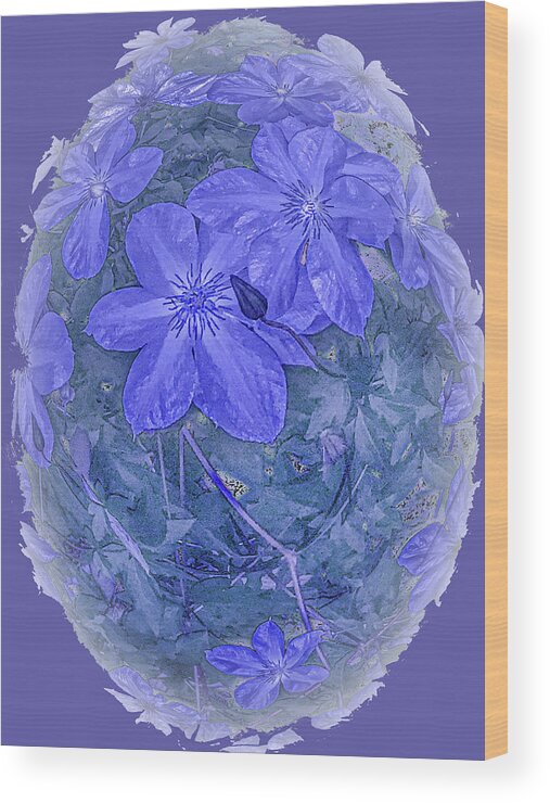 Purple Wood Print featuring the photograph Pretty in Purple by Diane Lindon Coy