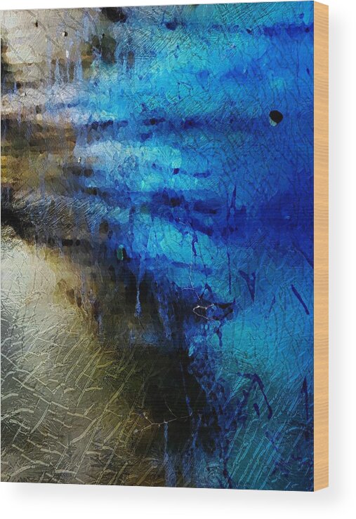Water Wood Print featuring the photograph Rhapsody in Blue by Vicki Hone Smith