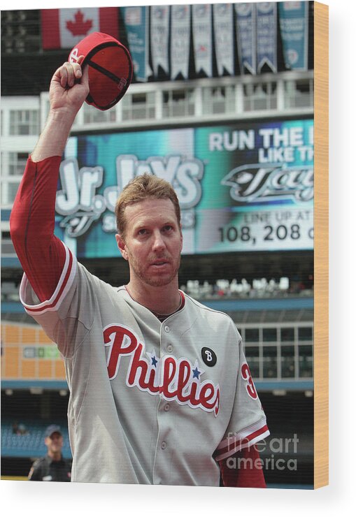 People Wood Print featuring the photograph Roy Halladay by Abelimages