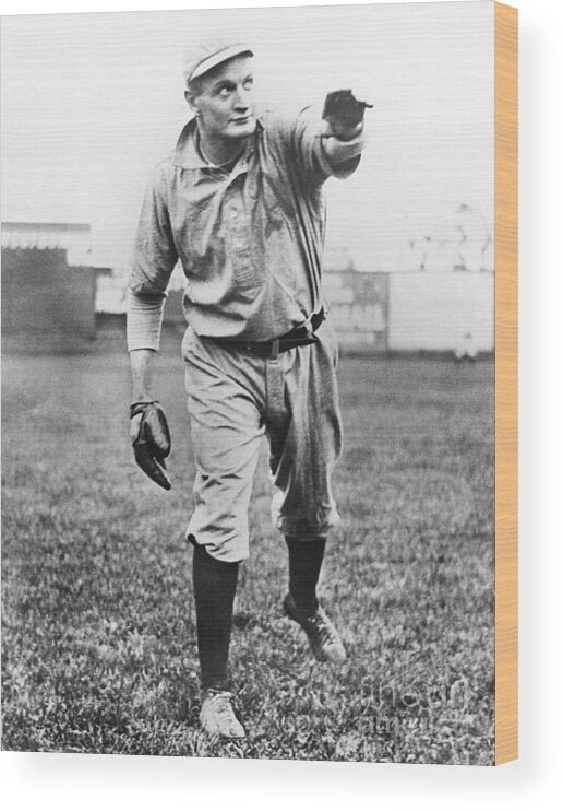 American League Baseball Wood Print featuring the photograph Rube Waddell by National Baseball Hall Of Fame Library