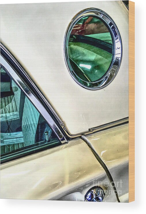 Ford Wood Print featuring the digital art Side Window With Style by Phil Perkins