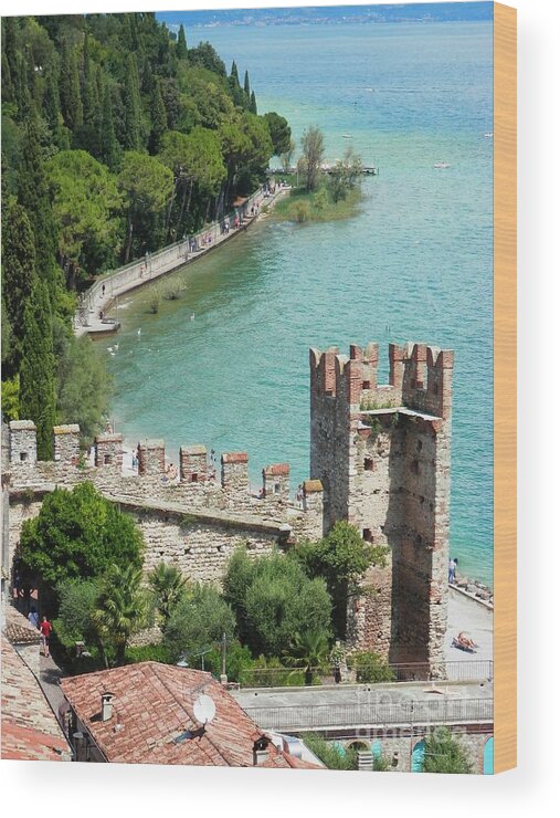 Sirmione Wood Print featuring the photograph Sirmione by Claudia Zahnd-Prezioso