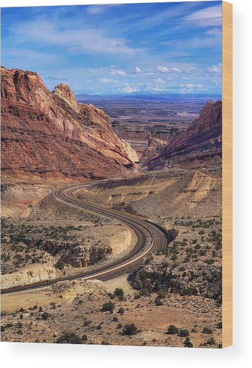 Photograph Wood Print featuring the photograph Southwestern Utah by John A Rodriguez