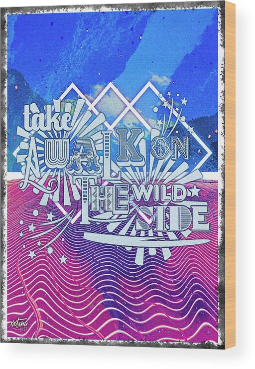 Wild Wood Print featuring the digital art Take a Walk on the Wild Side No. 2 by Christina Rick