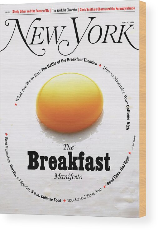 Food Wood Print featuring the photograph The Breakfast Manifesto by Mitchell Feinberg