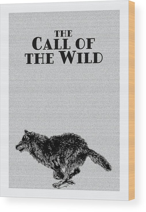 The Call Of The Wild Wood Print featuring the digital art The Call Of The Wild Lit Print I by Ink Well
