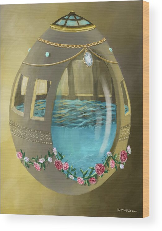 Easter Wood Print featuring the digital art Water Light Life by Larry Whitler