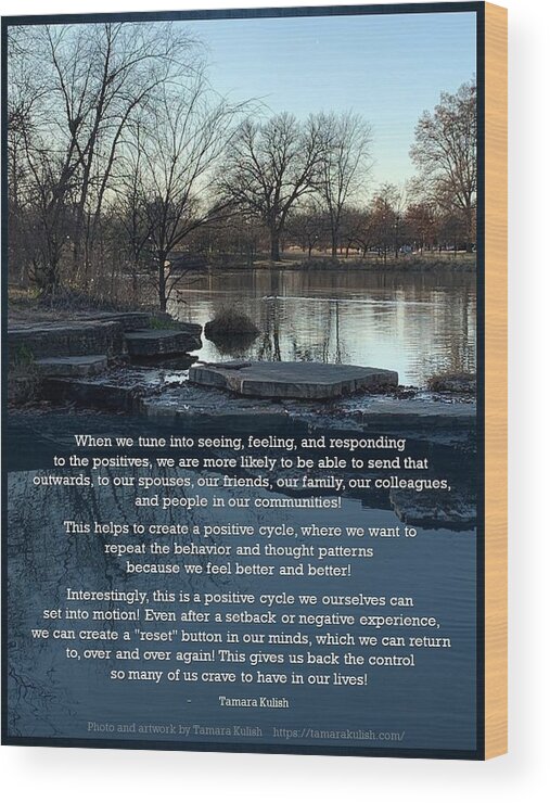 Water Wood Print featuring the photograph When we tune i by Tamara Kulish
