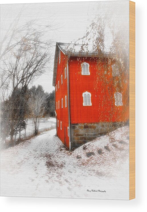 Barn Wood Print featuring the photograph Winter Ohio Barn by Mary Walchuck