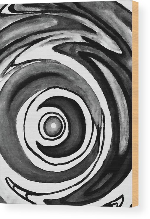 Spirals Wood Print featuring the photograph Whirlwind #1 by Kerry Obrist