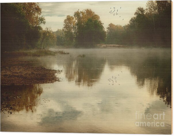 River Wood Print featuring the photograph Quiet River by Tamyra Ayles