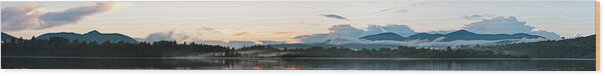 Panorama Wood Print featuring the photograph Silver Lake Sunset 5472 by Brent L Ander