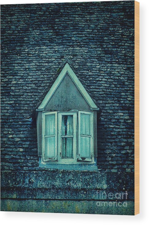 House Wood Print featuring the photograph Attic Window #1 by Jill Battaglia