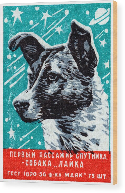 Laika Space Dog Poster Framed 20 X 15 Inches 