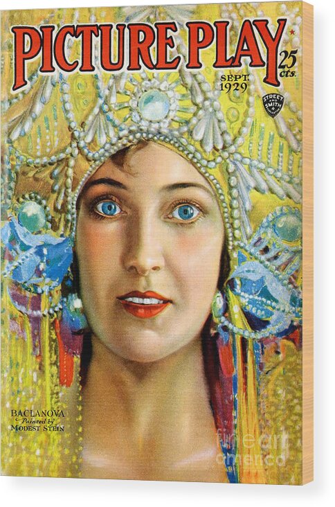 Usa Wood Print featuring the drawing 1920s Usa Picture Play Magazine Cover #2 by The Advertising Archives