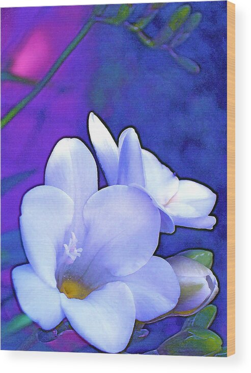 Flowers Wood Print featuring the photograph Color 4 #2 by Pamela Cooper