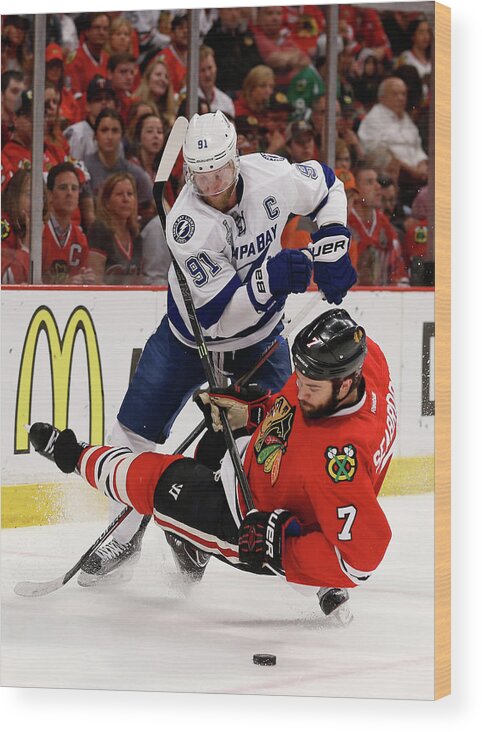 Playoffs Wood Print featuring the photograph 2015 Nhl Stanley Cup Final - Game Four by Scott Audette