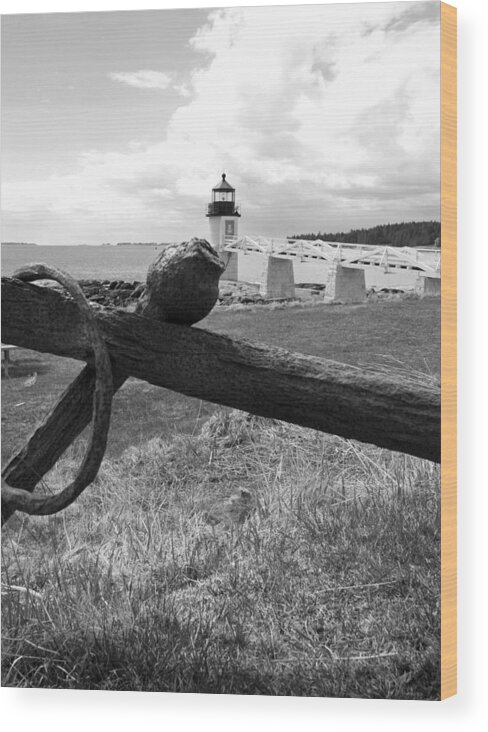 Lighthouse Wood Print featuring the photograph Marshall Point Light #3 by Becca Wilcox