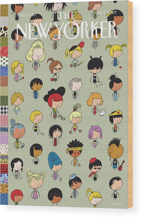 123928 Wood Print featuring the painting Style Sheet by Ivan Brunetti