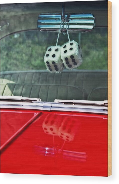 Dice Wood Print featuring the photograph A Bit Dicey by Mark Alder